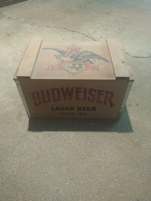 Budweiser 2016 Replica Wooden Brewery Crate W/ “Certificate Of Authenticity”