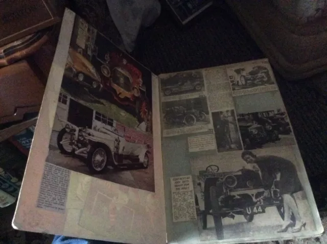 Scrap Book - Full Of Great ‘Vintage Car Cuttings’.