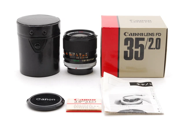 [Top MINT in BOX] Canon FD 35mm f/2 S.S.C SSC Wide Angle MF Lens From JAPAN