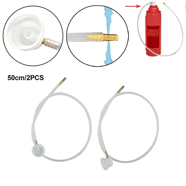 2 Pièces Liquide Film 360 Degré Injecteur Extension Tuyau Fit-For Aérosol Boite