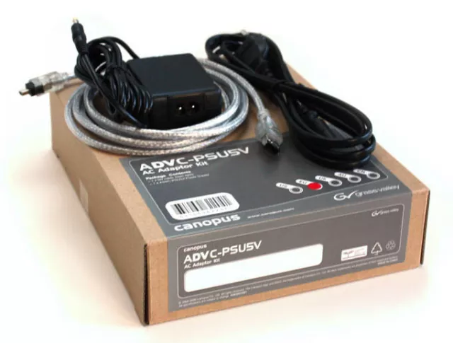 ADVC Netzteil und 4pin DV-Kabel für Grass Valley canopus ADVC 55/110