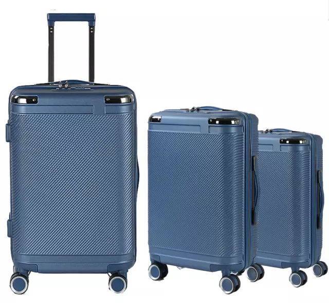 3pcs Luggage Travel Trolley Business Hard-Shell Suitcase Carry on Bags 20/24/28"