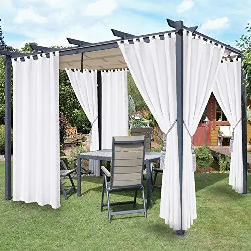 Waterproof Indoor/Outdoor Curtains for Patio - Thermal Insulated, Sun