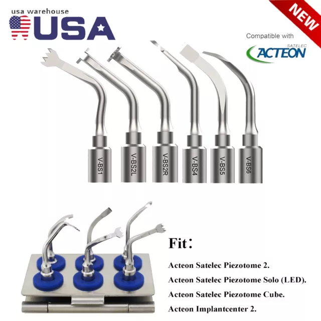 Dental  Ultrasonic Bone Surgery Tips fit Acteon Satelec Piezotome Implantcenter