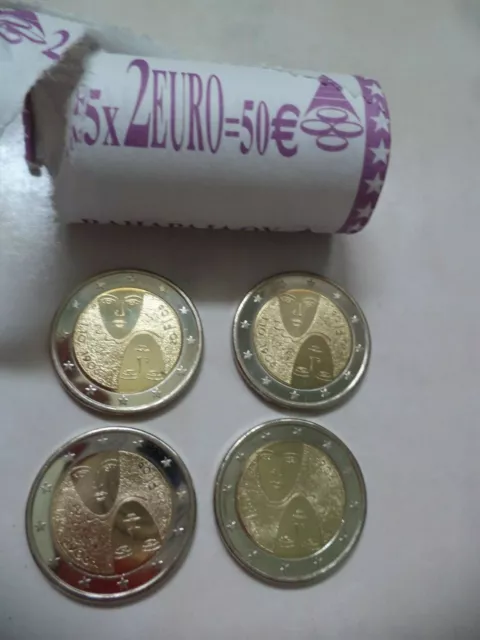 Lot de 4 pieces neuves de 2 euros de FINLANDE 2006 - Suffrage universel