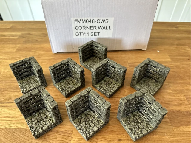 Dwarven Forge Catacombs Set 2 - Corner Walls (8 pcs) MM-048-CWS Dwarven Forge Catacombs Set 2 - Corner Walls (8 pcs) MM-048-CWS