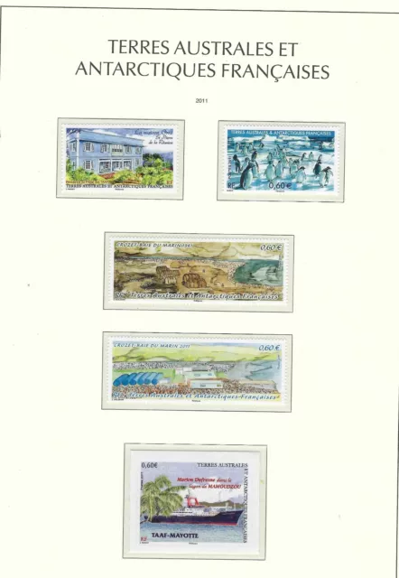 Timbre Taaf Neuf Lot De Divers Timbres Poste De 2011 Des Taaf Neufs N** Ttb