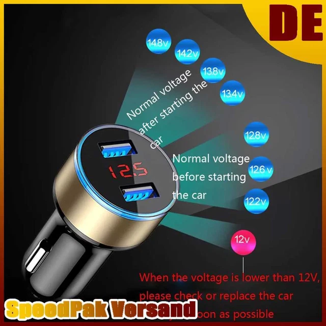 NUOVO caricabatterie auto ricarica rapida caricabatterie cellulare? accessorio auto USB (oro)