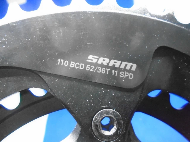 Quarq DZERO Straßenleistungsmesser 170 mm 52./36T schwarz ¬ 8