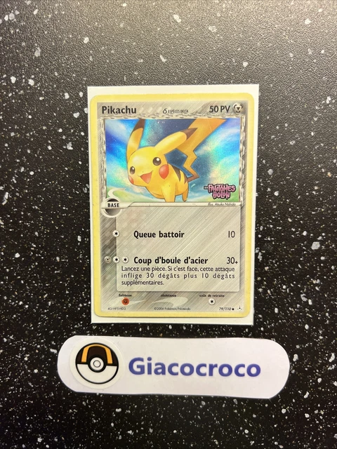 Pikachu Ex Ghost Pokemon Card Holon Holo Reverse Stamp 79/110 French vf fr