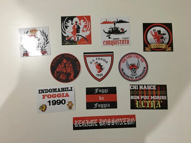 Lot De 10 Stickers/adhesifs Ultras ROMA – Format Moyen – Pour Affichage
