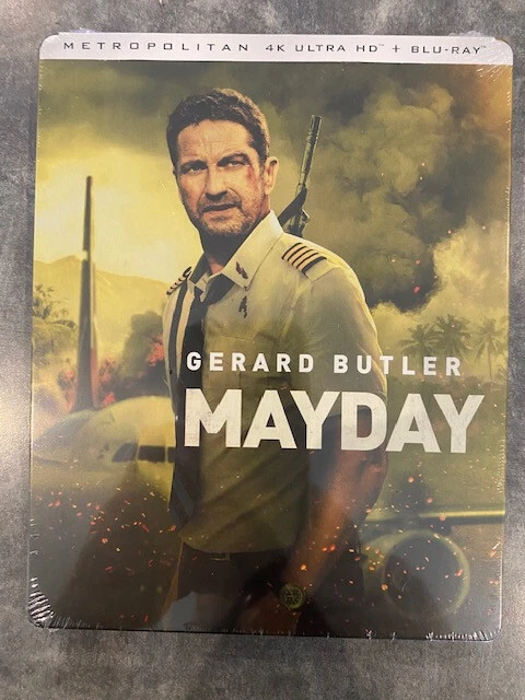 MAYDAY film avec GERARD BUTLER - STEELBOOK COLLECTOR - 4K ULTRA HD + BLU-RAY
