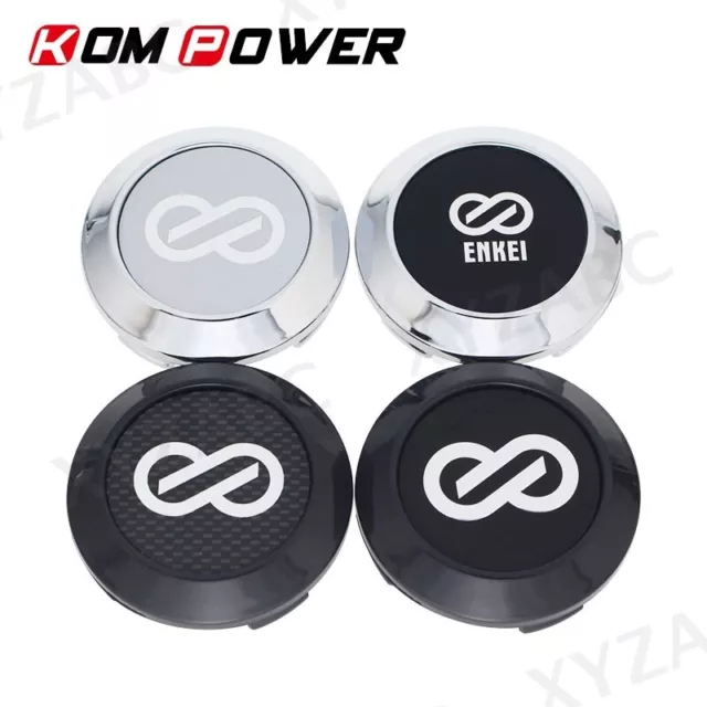 4X 64MM für JDM Enkei Alufelge Nabenkappen Nabendeckel RACING Auto caps