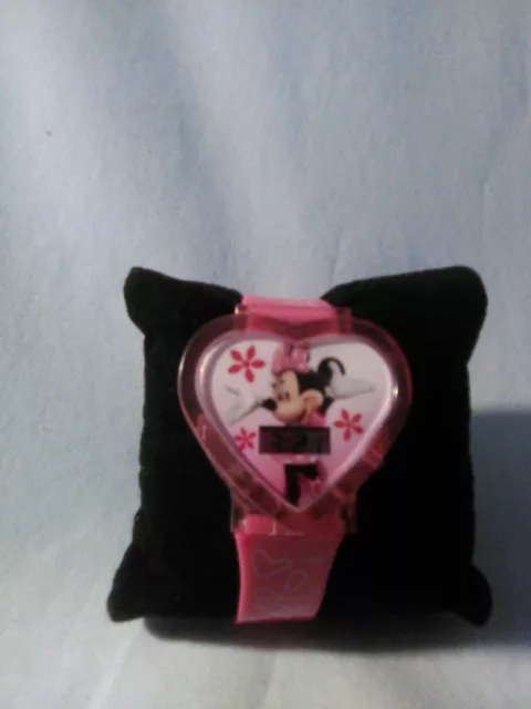 Orologio Digitale Disney Minnie Rosa Illuminato Mouse Batteria Funzionante Nuovo