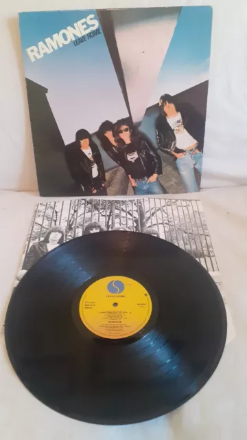 Ramones ~ Leave Home UK  LP inner A/B  1978 (RE) SR6031  EX/EX- See all pics