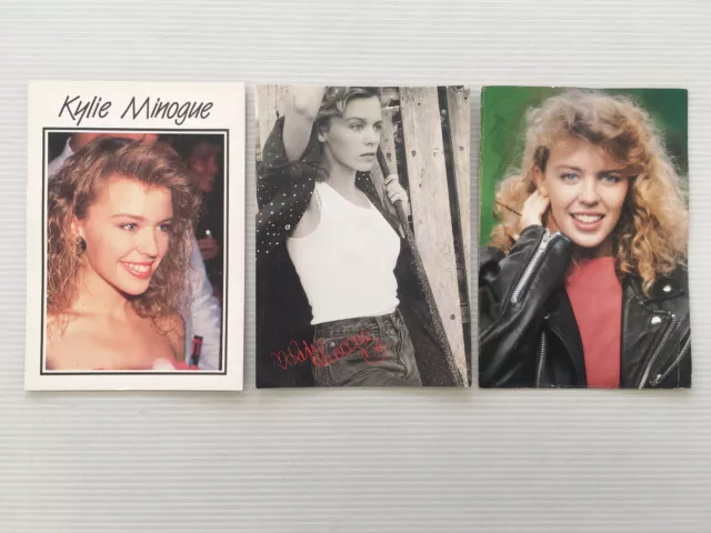 Lot  3  Cartes Postales   KYLIE MINOGUE   Postcards