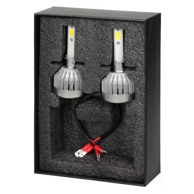 2x Phare LED feux xénon blanc H1 6000K 12V 15W ampoule lampe pour voiture 3