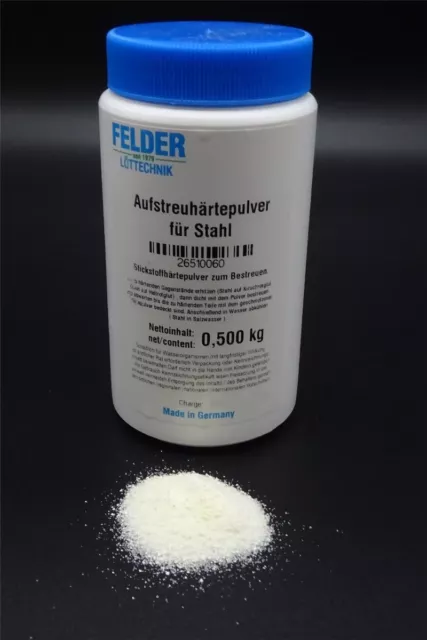 Felder Härtepulver Aufstreuhärtepulver Stickstoffhärtepulver 500g für Stahl