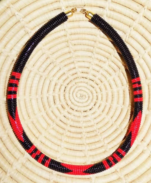 African Maasai Beaded Choker Necklace ethnic boho Masai Massai jnoc11