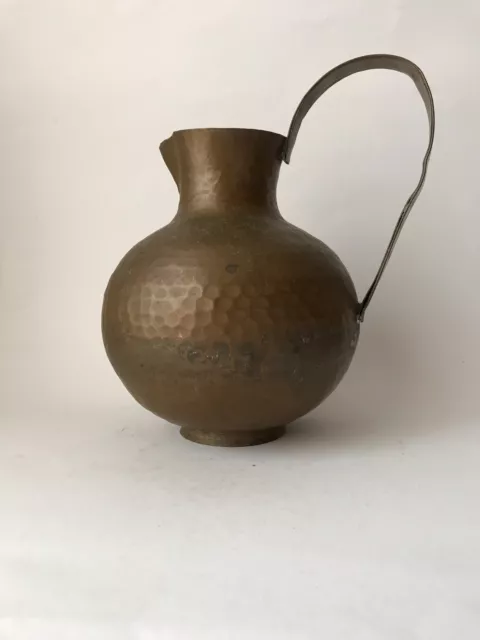 Alte Kupferkanne  Dekokanne Vase handgehämmert Kupfer  H 21 cm ❤️❤️