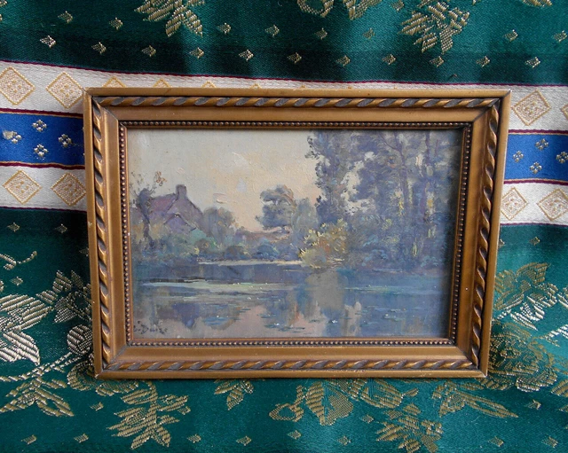 Palette D'artiste Ancienne En Bois Avec Peinture – Décorative, Occasion