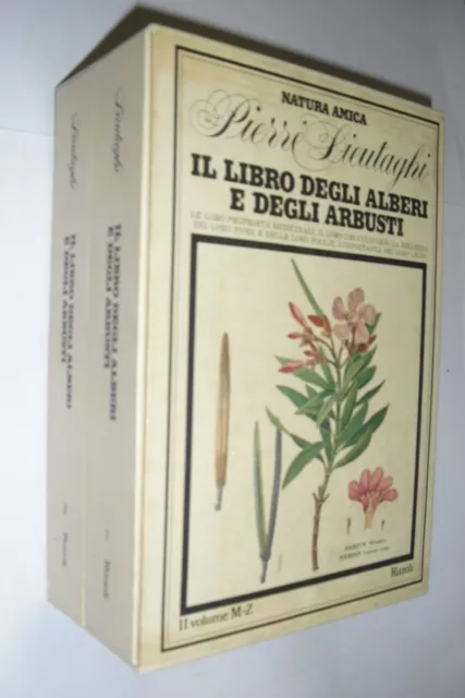 IL LIBRO DEGLI ALBERI E DEGLI ARBUSTI  cofanetto 2 volumi  (Rizzoli 1975) 1° ed