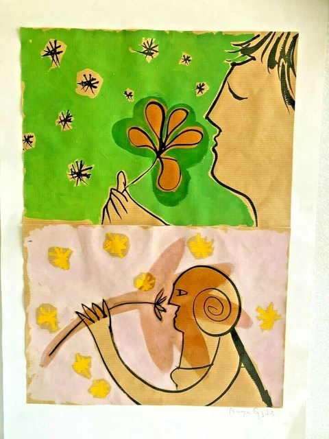 PEINTURES AFRICAINE SUR PAPIER CANSON par divers artistes (Signé) EUR 14,99 - FR