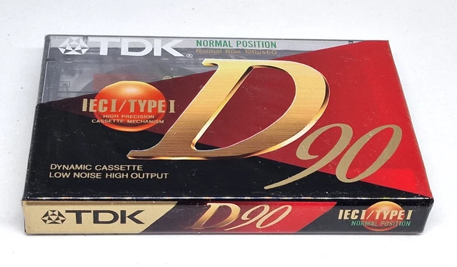 Cassette Audio TDK D-90EB 90 Min IEC I / Type I Neuf/New Cassette Audio TDK D-90EB 90 Min IEC I / Type I Neuf/New