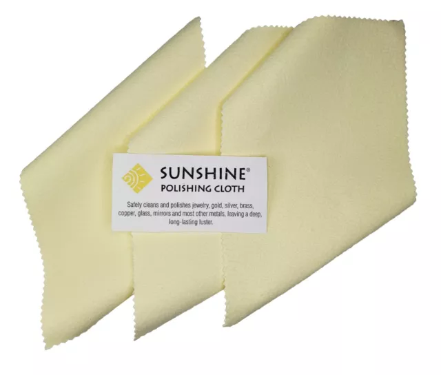 Sunshine Polishing Cloth (Large 7,5’’x5’’) - Jewelry Cleaning Cloth 3