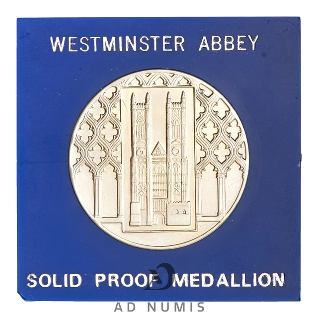 UK MEDAL WESTMINSTER Abbey Solid Proof Medallion Nickel Silver £14.28 ...