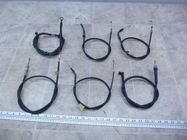 1995 Honda CB750 Nighthawk H791-1) brake line throttle choke speedo clutch cable