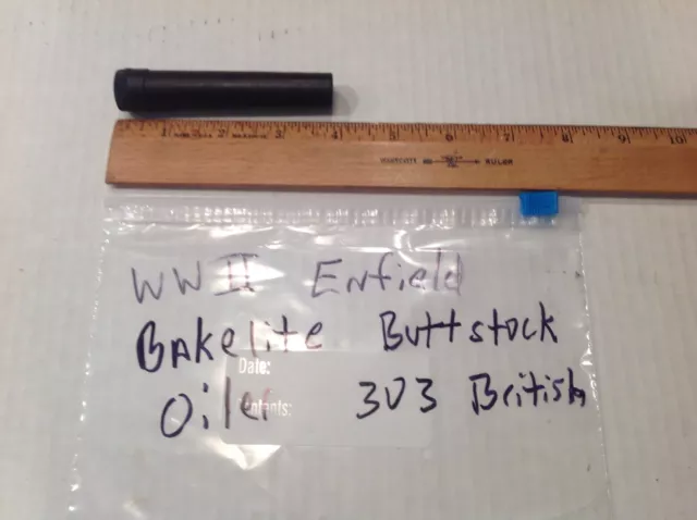 WWII 303 British Bakelite oiler original with metal applicator rod Lee Enfield