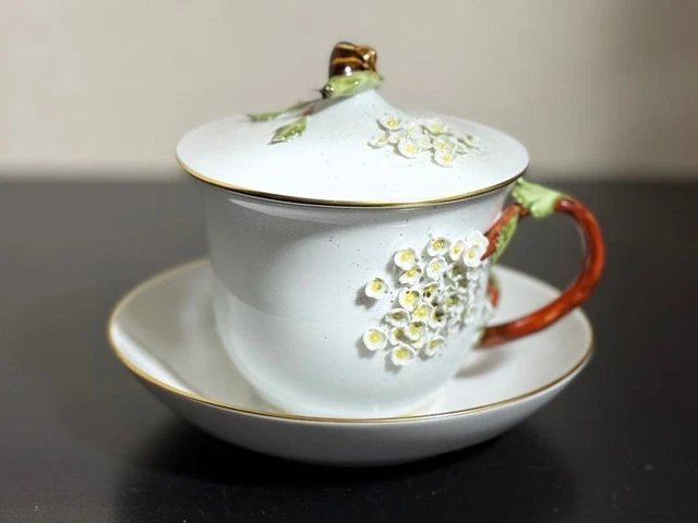 Tasse à Café Expresso KitchenCraft Chat Avec Grande Soucoupe - Porcelaine, 80ml, Comme Neuf, Motif Chat