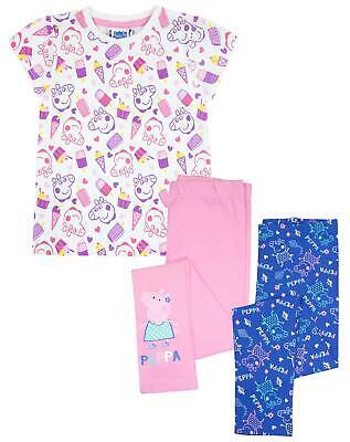 Peppa Pig ragazze manica corta T-shirt e 2 pack Leggings Gift Set Bundle