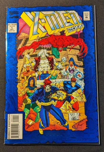 X MEN 2099 AD 1 BLUE FOIL 1st TEAM APP CEREBRA DESERT GHOST VOLUME 1 MARVEL