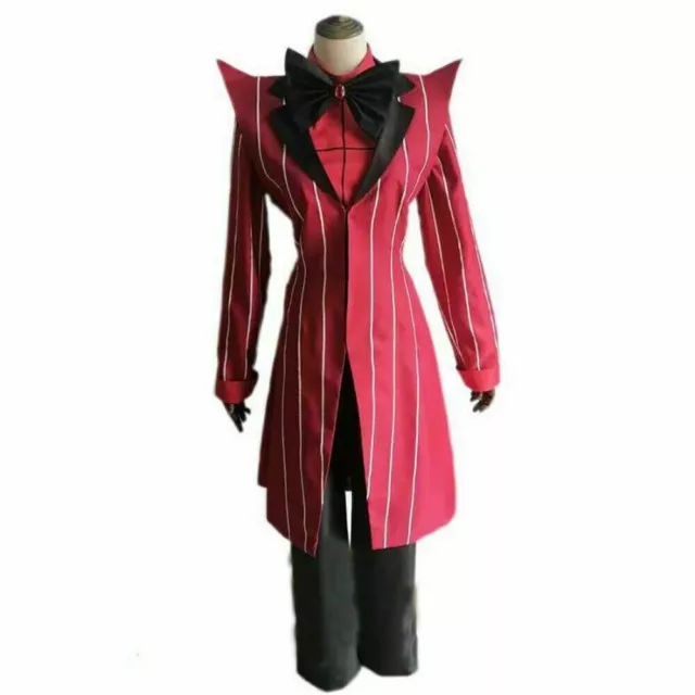 Hazbin Hotel Alastor Uniform Cosplay Adult Halloween Costumes Red Suit
