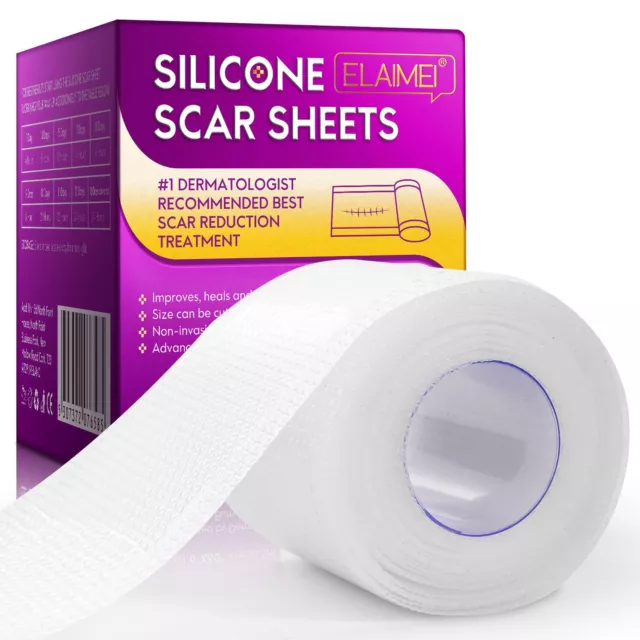 1.5m Silicone Scar Sheets Gel Tape Roll Scars Removal Skin Treatment Patch Tapes