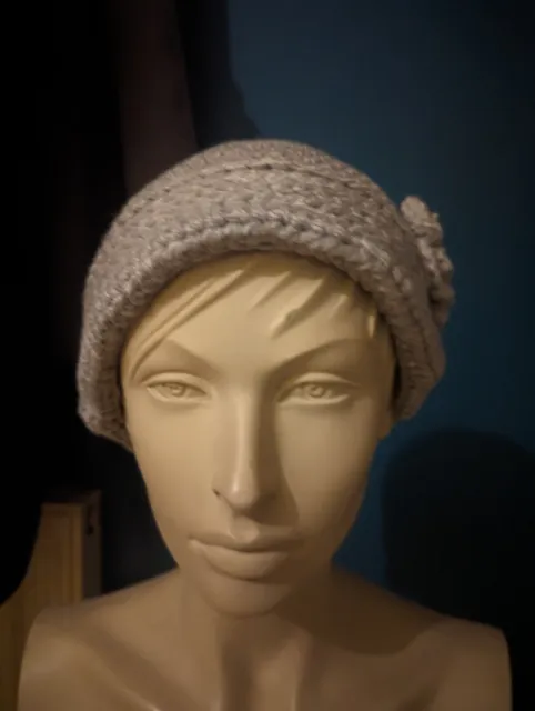 Handmade Crochet ladies 1920s cloche hat