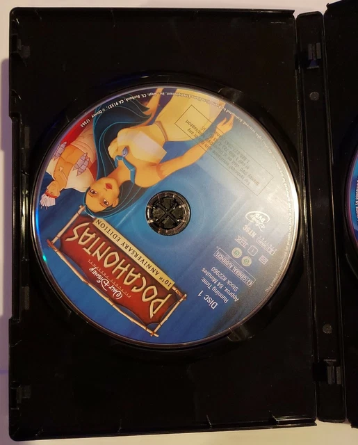 Pocahontas RARE DVD 2 Disc Walt Disney Indian Romance Musical Action John Smith 2