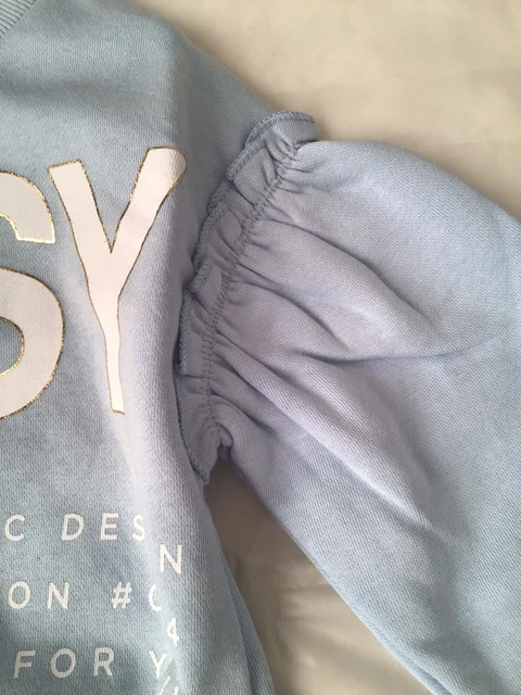 River island mini girls aged 3-4 Years blue sassy sweat top set BNWT 5