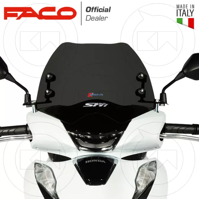 FACO 29095 CUPOLINO BASSO SPORTIVO FUME' SCURO HONDA SH 125-150 ie EURO5 2020>