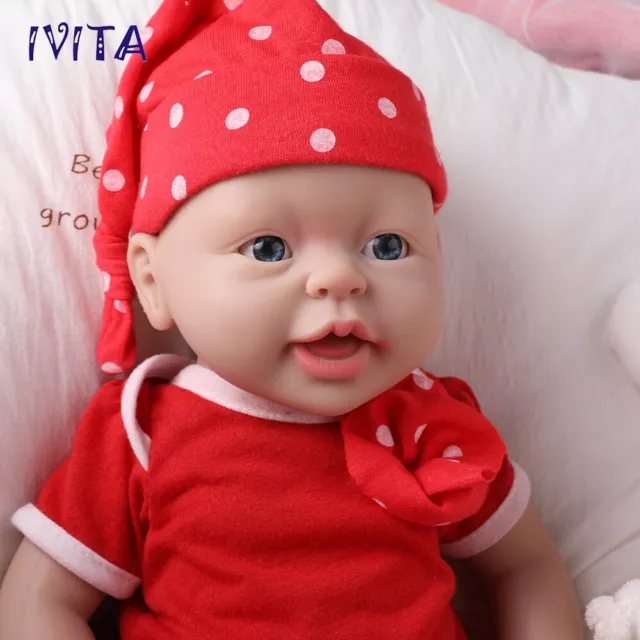 Cute 15 inch Full Body Silicone Reborn Baby Doll Girl Newborn Children's Gifts