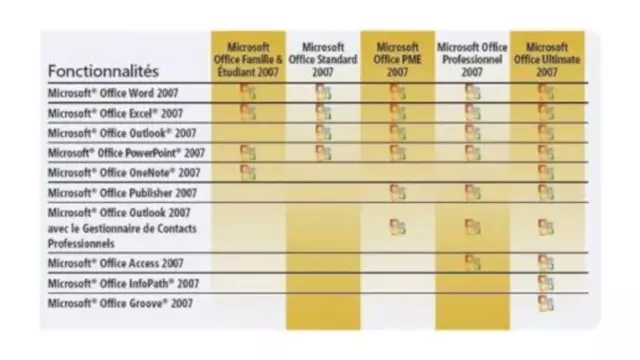 MS Office PME 2007 + Gestion de contacts pro / 2CD + Clé officielle 2