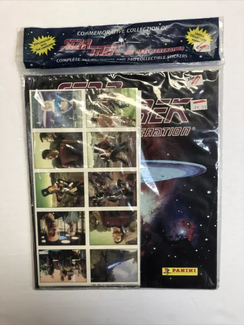 Star Trek Next Generation Album & Collectible Stickers Sealed (1993)(NM)| Panini