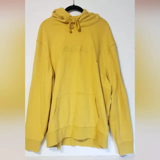 AMERICAN EAGLE HOODIE new with tags mens size extra large mustard ...