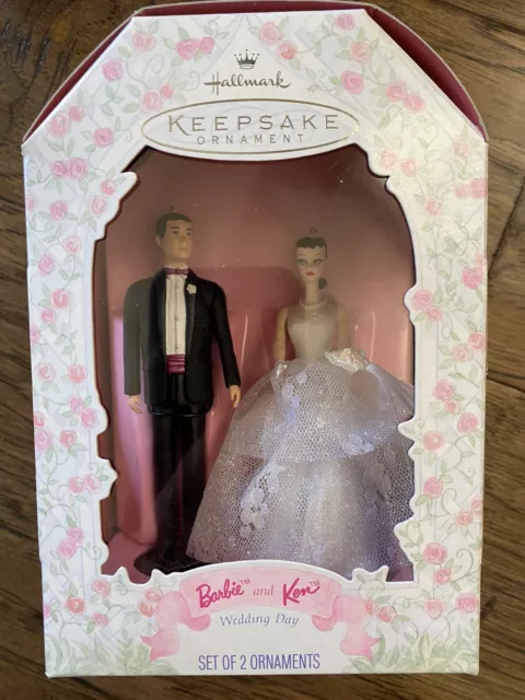 Hallmark 1997 Wedding Day Barbie Ken Ornament