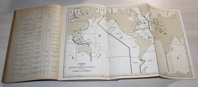 Phares & Signaux de brume OCEAN INDIEN & MER ROUGE - Hydrographie MARINE de 1942