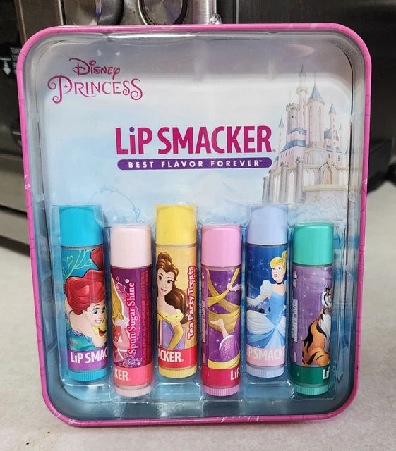 Lip Smacker DISNEY PRINCESS Dare to Believe 6 Lip Balm In  Collectible Tin