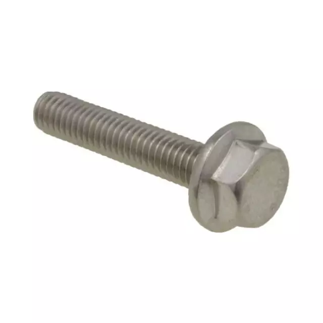 Qty 20 Hex Flange Bolt M8 (8mm) x 25mm Stainless A2-70 G304 Serrated Screw