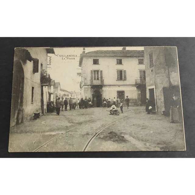 Cartolina Villanova - La Piazza